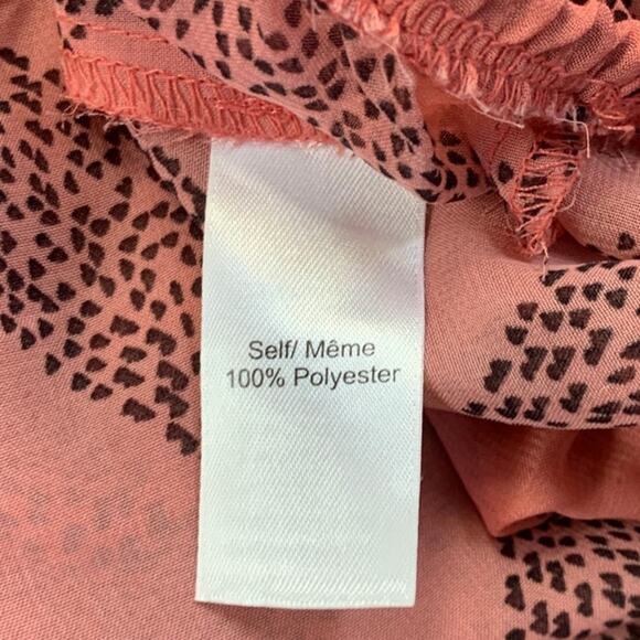 Maurices Womens Small Lightweight Front Tie Chevron Stripe Cold Shoulder Blouse - Picture 6 of 6